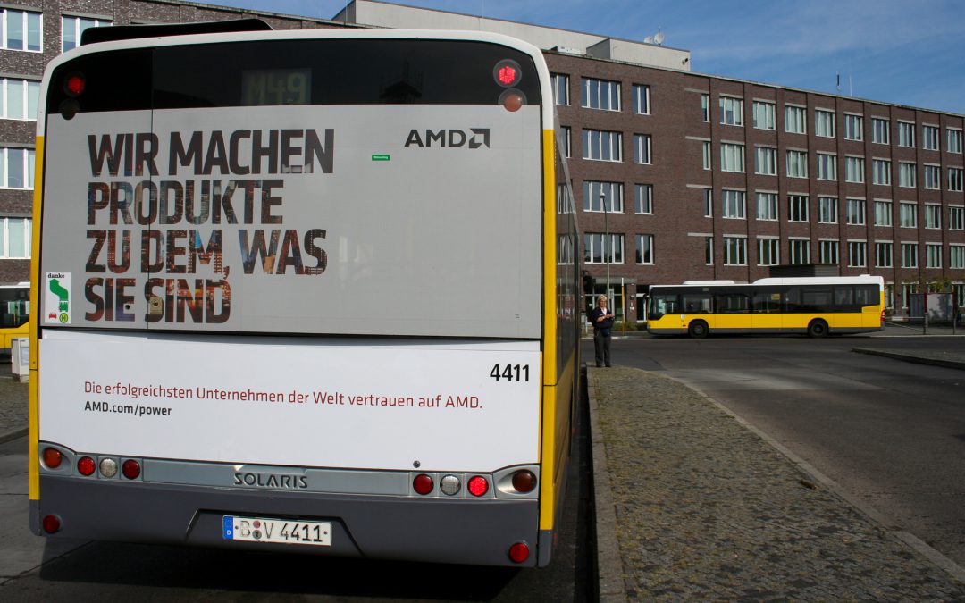 Buswerbung AMD