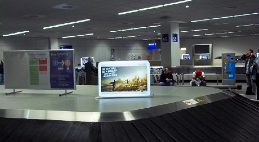 Flughafenwerbung Brasilien