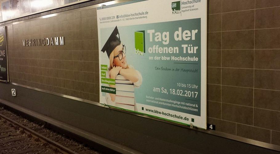 Großflächenplakate BBW Hochschule