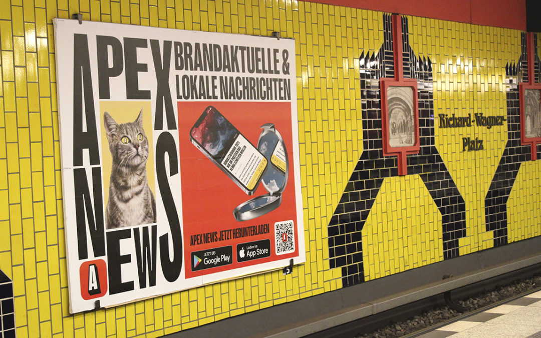 Plakat Kampagne APEX von Opera